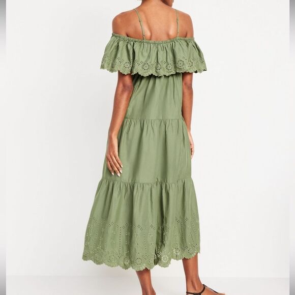 NWT- Old Navy - XS. Cold Shoulder Maxi Dress - Picture 2 of 10